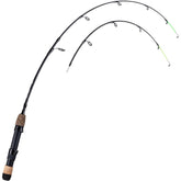 Goture Two Tip High Visibility Ice Fishing Spinning Rod with Cork Handle
